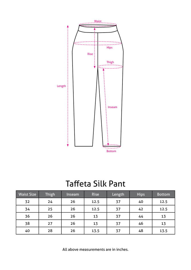 Plain Taffeta Silk Pant Catalog
